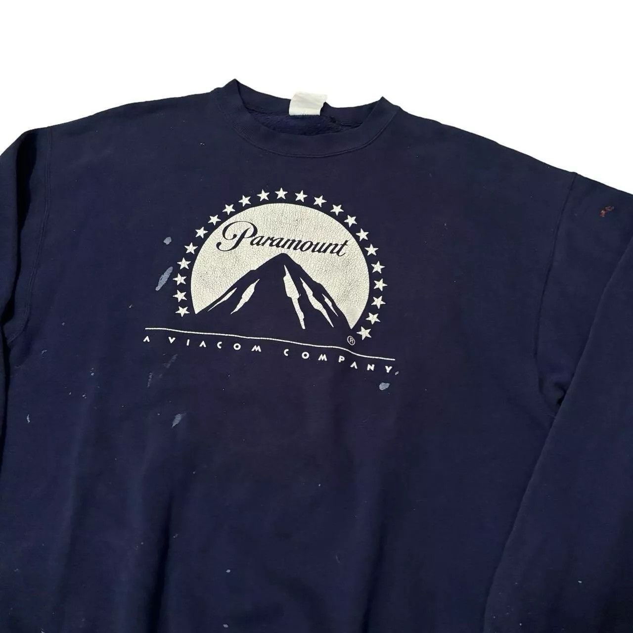 Vintage Vintage Paramount Studios Crewneck Sweatshirt - Navy Blue Size US M / EU 48-50 / 2 - 3 Thumbnail