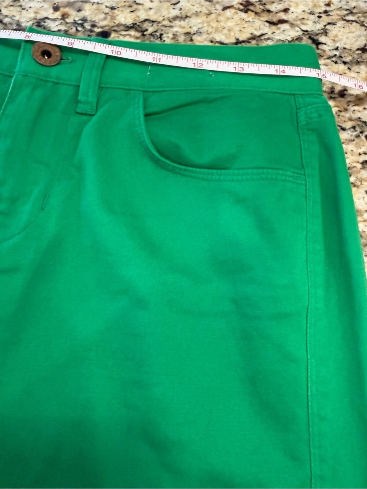 Madewell Madewell Skinny Ankle green pants zip button soft SZ 2 Size 26" / US 2 / IT 38 - 9 Thumbnail