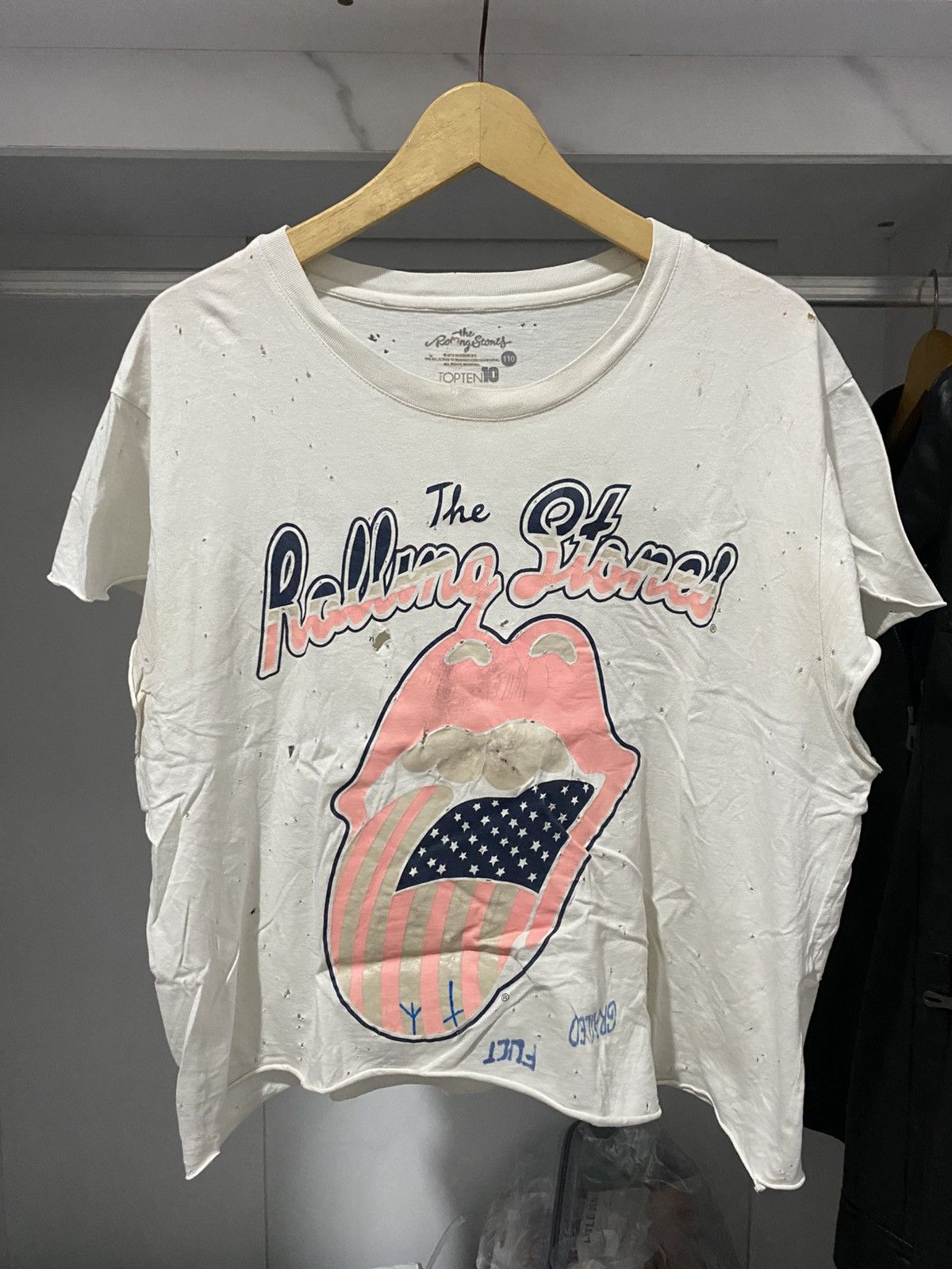 Vintage Vintage Rolling Stones Distressed Running Styled AA0083 Size US L / EU 52-54 / 3 - 1 Thumbnail