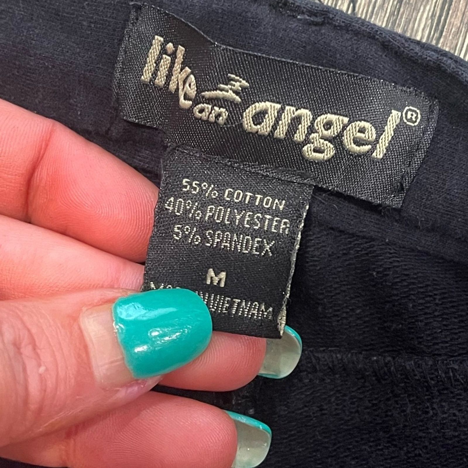 Vintage Like An Angel Pants Straight Leg Low Rise Cotton Blend M Size 29" - 4 Thumbnail