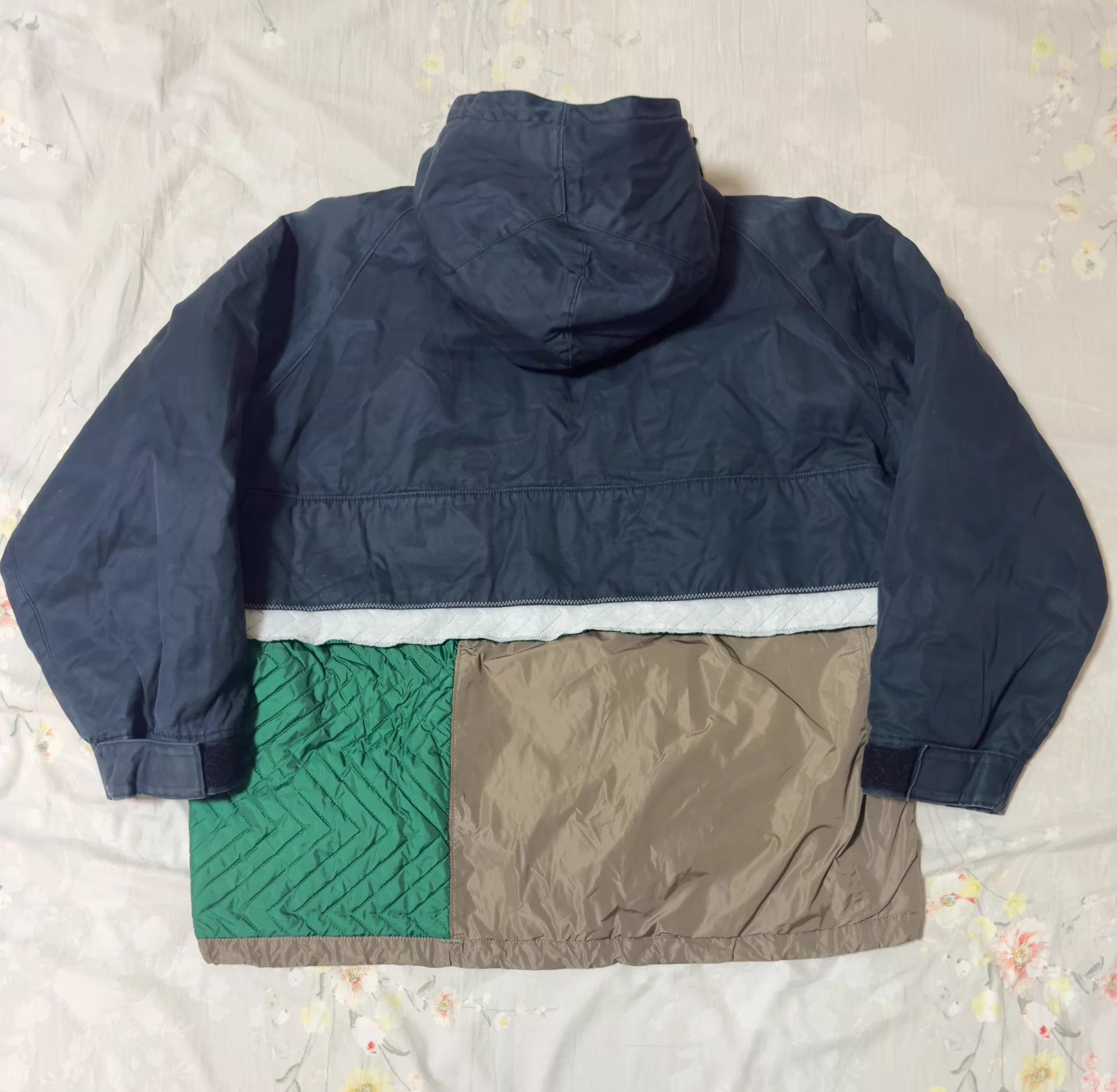 Kolor Kolor 22AW Paneled Colorblocked Jacket Blue Khaki M Size US M / EU 48-50 / 2 - 2 Thumbnail