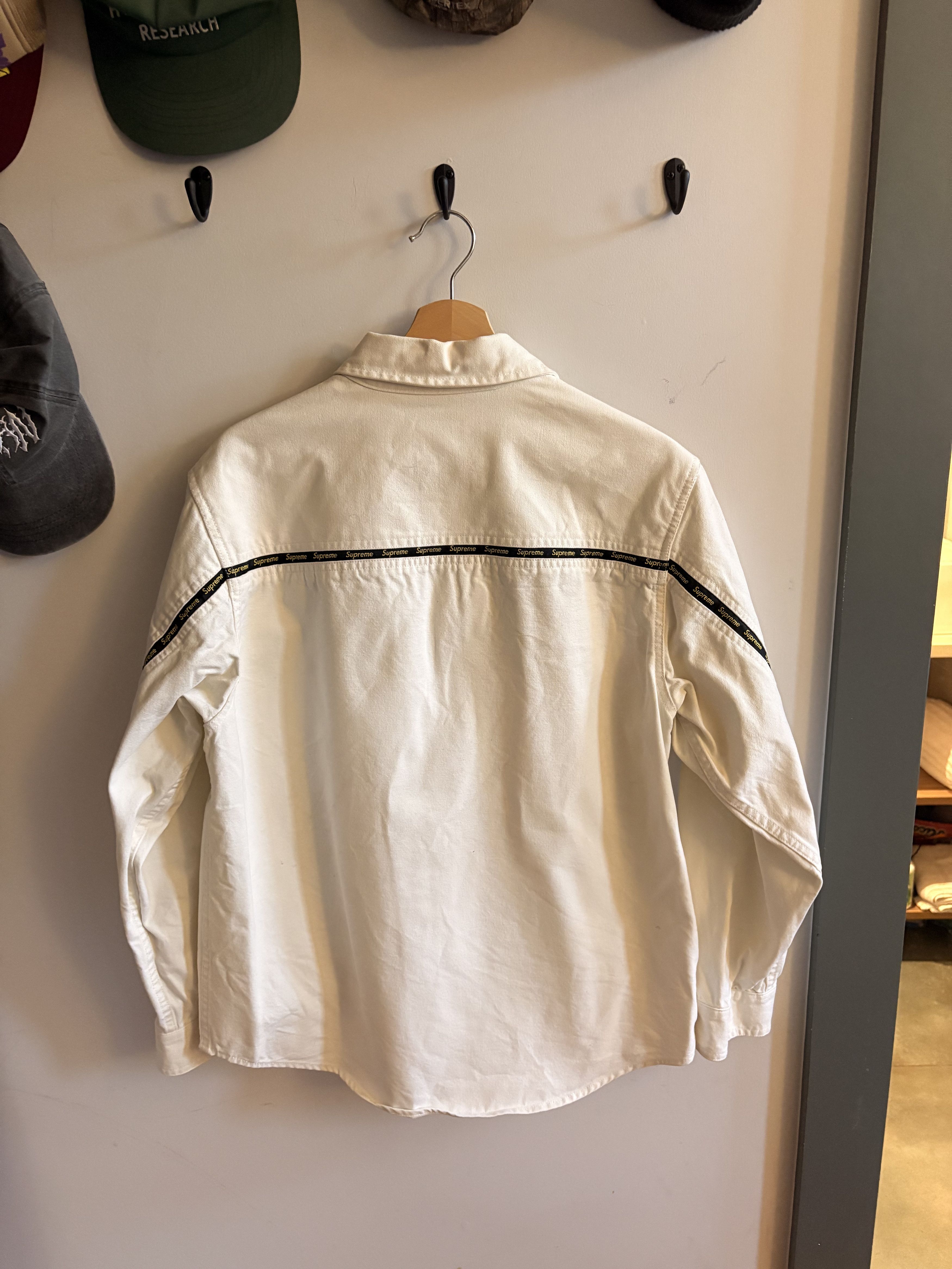 Supreme Logo Taping Work Shirt Size US M / EU 48-50 / 2 - 3 Thumbnail