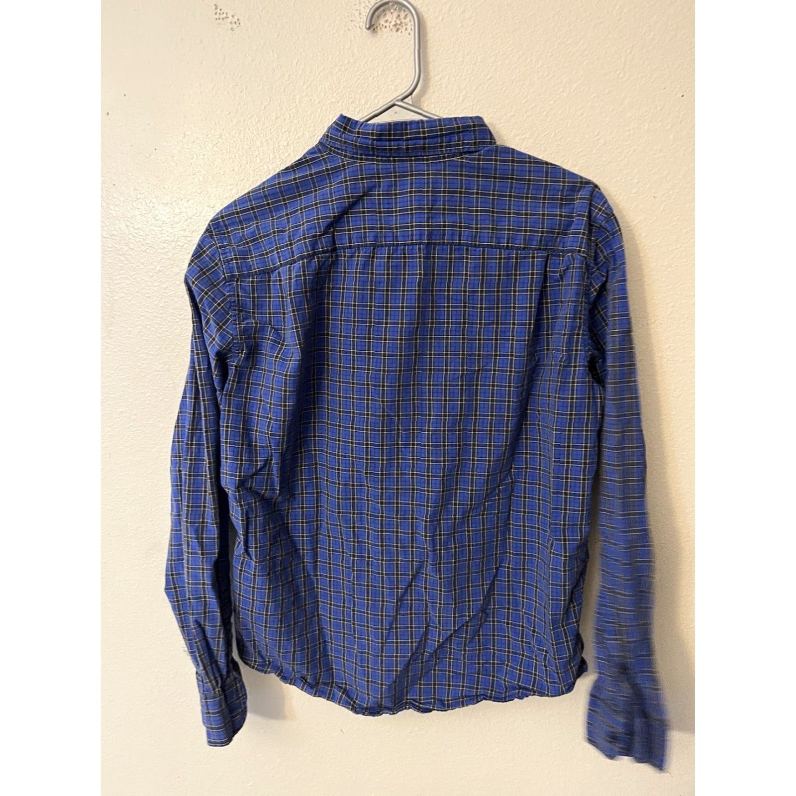 American Eagle Outfitters American Eagle Outfitters Shirt Mens M Button-Up Long Sleeve Blue Plaid Classic Size US M / EU 48-50 / 2 - 3 Thumbnail