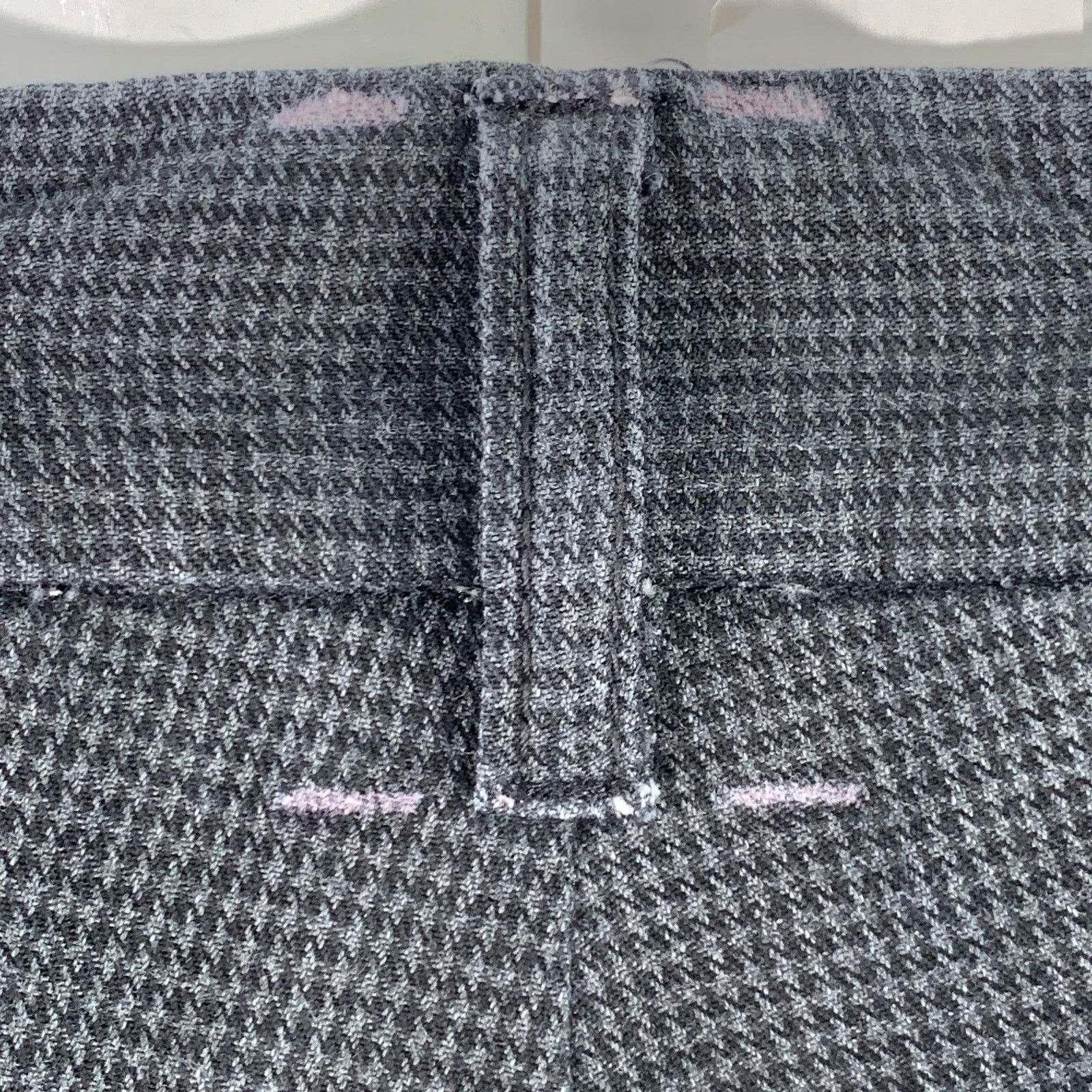 Barena BARENA Grey Black Houndstooth Cotton Cuffed Dress Pants Size US 35 - 5 Thumbnail