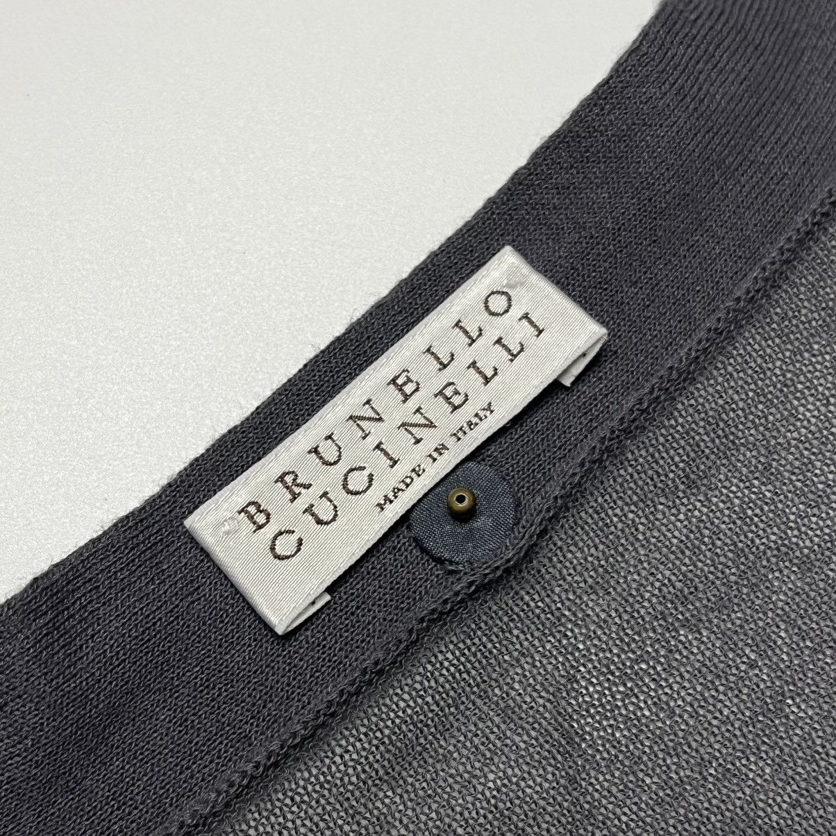 Brunello Cucinelli Brunello Cucinelli Black Fine Knit Cotton Cardigan Size M / US 6-8 / IT 42-44 - 10 Thumbnail