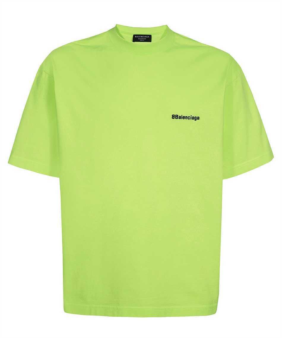 image of Balenciaga O1In1G1223 Bb Corp T-Shirt Medium Fit In Yellow, Men's (Size XS)