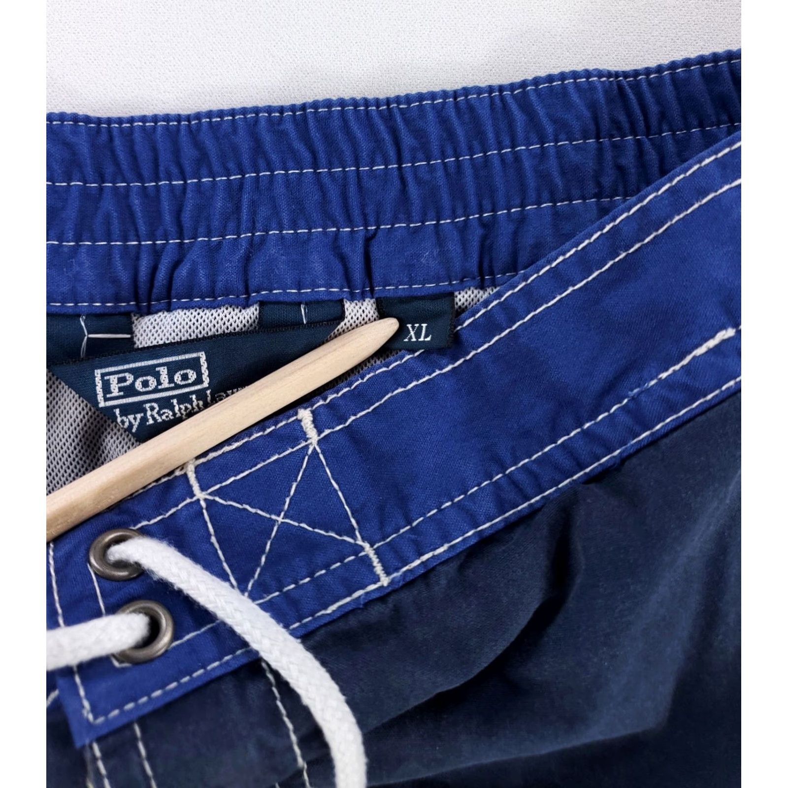 Polo Ralph Lauren VINTAGE Polo Ralph Lauren Swim Trunks Blue Yellow 40 Waist 8.5 Inseam XL Mens Bottom Clothes Size US XL / EU 56 / 4 - 3 Thumbnail