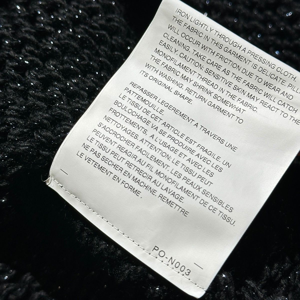 Comme des Garcons Homme Plus 2024 glitter stretch webbed knit Size US S / EU 44-46 / 1 - 5 Thumbnail