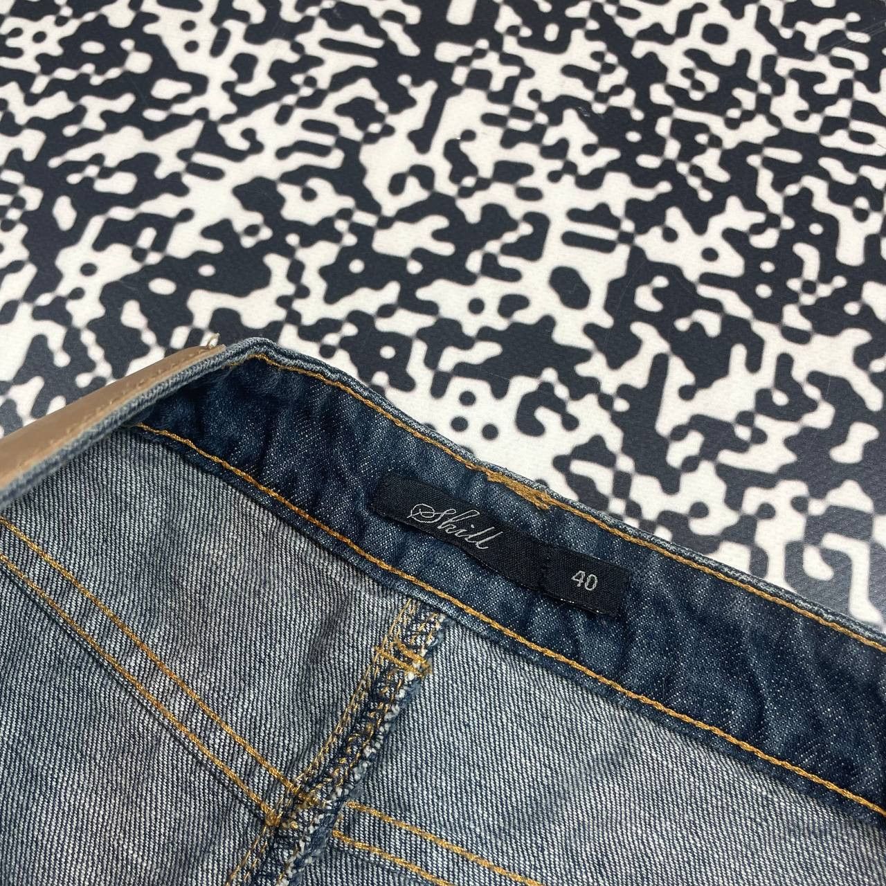Vintage Vintage Y2K Denim Mini Skirt Retro Casual 90s Style Size 29" - 12 Thumbnail