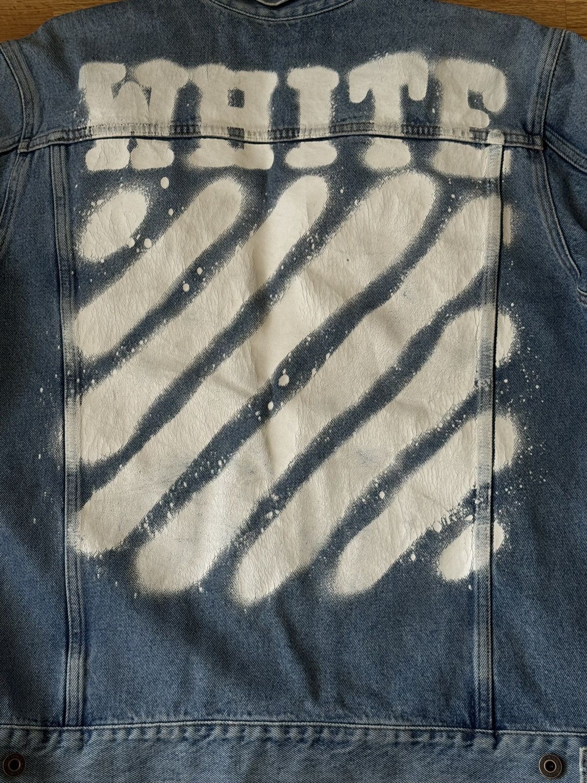 Off-White Off-White spray paint denim jacket Virgil Abloh 2017 Size US M / EU 48-50 / 2 - 9 Thumbnail