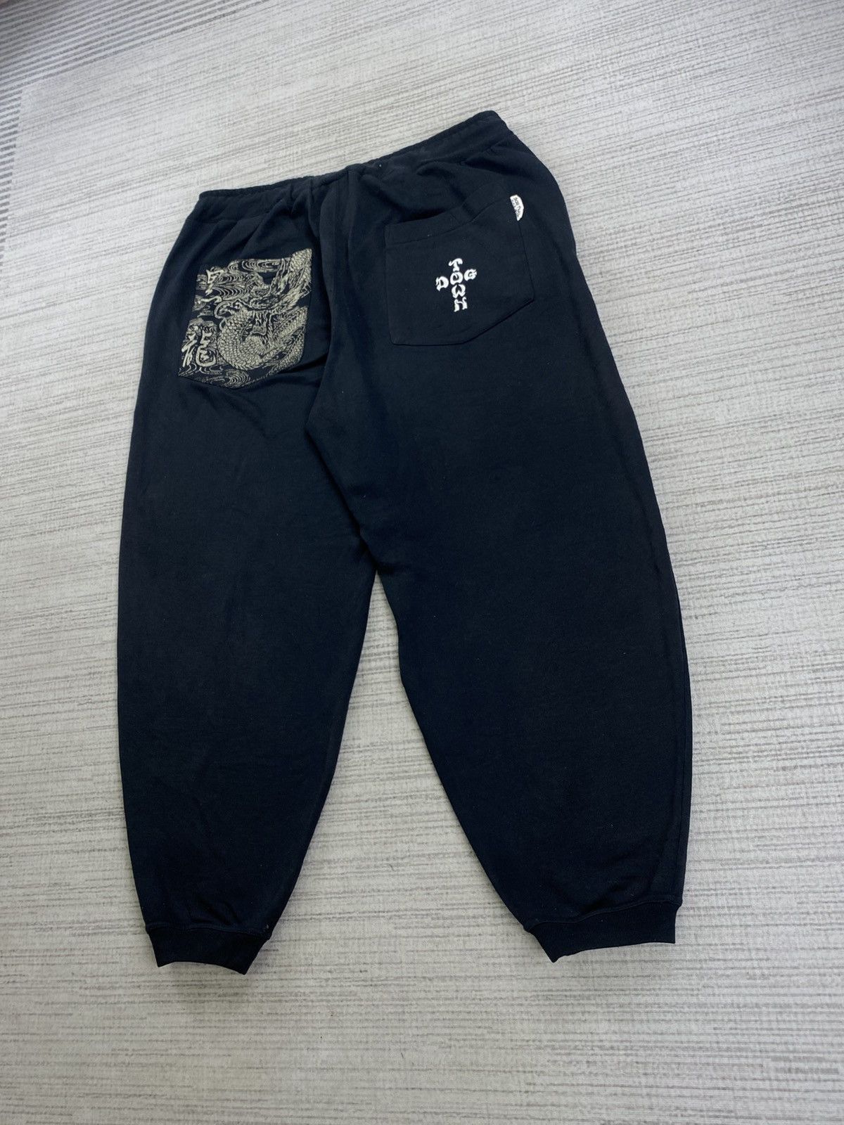 Dogtown Vintage Dog Town Cross Logo Sukajan Dragon Baggy Pants Size US 39 - 6 Thumbnail