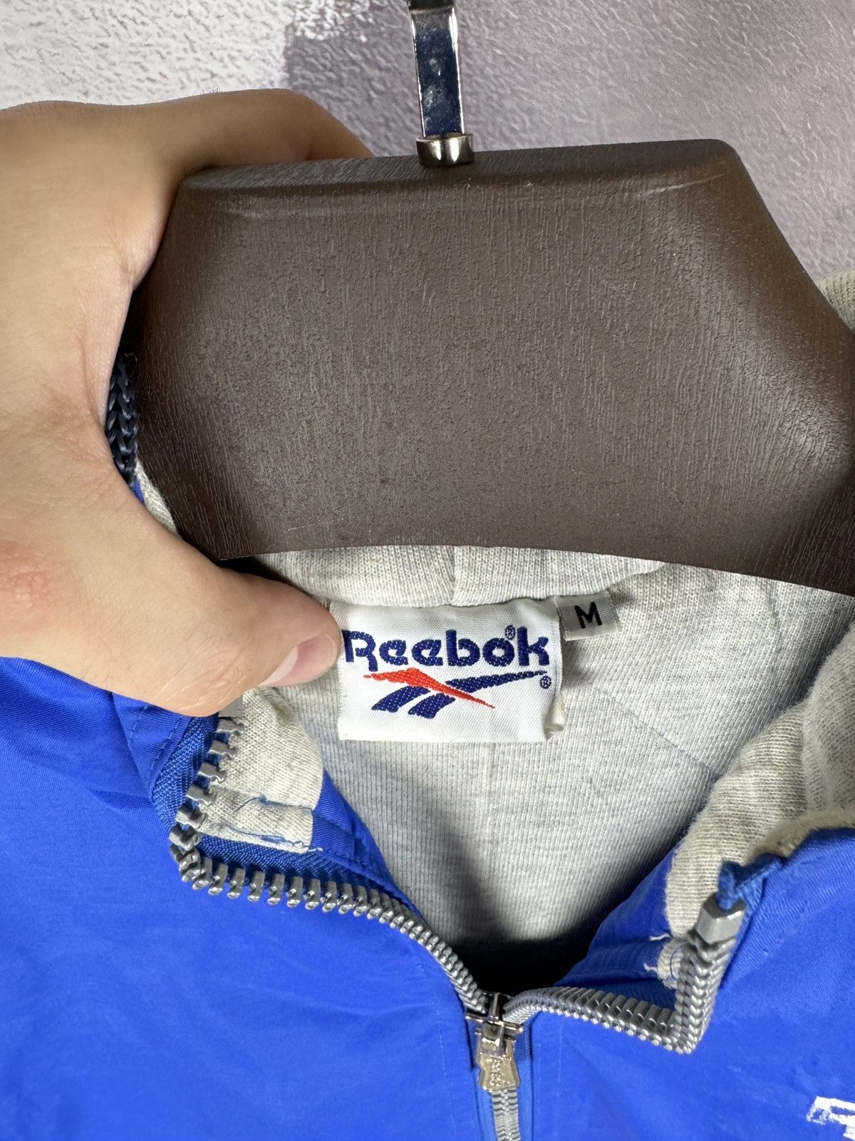 Reebok Vintage 90s Reebok 'Fun Explosion' Blue Jacket Embroidered Size US M / EU 48-50 / 2 - 13 Thumbnail