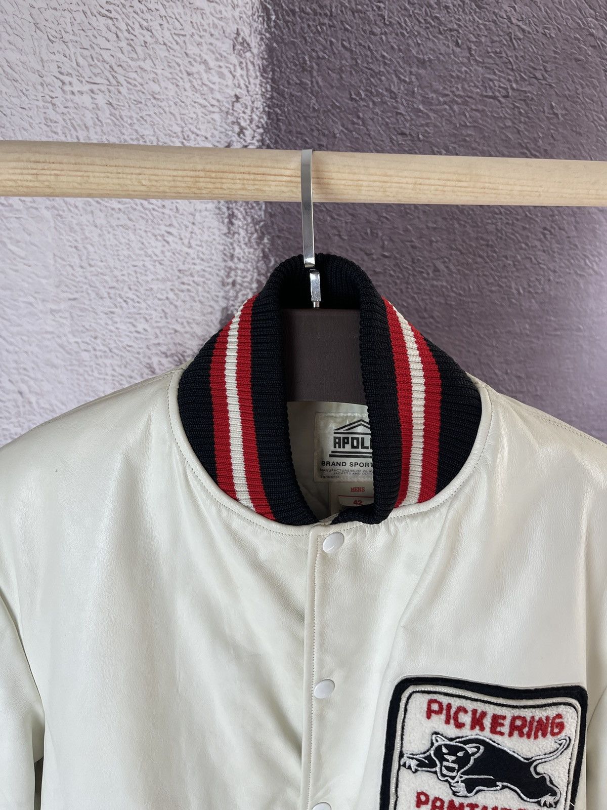 Apollo Apollo leather vintage 90s varsity jacket panthers hockey Size US L / EU 52-54 / 3 - 5 Thumbnail