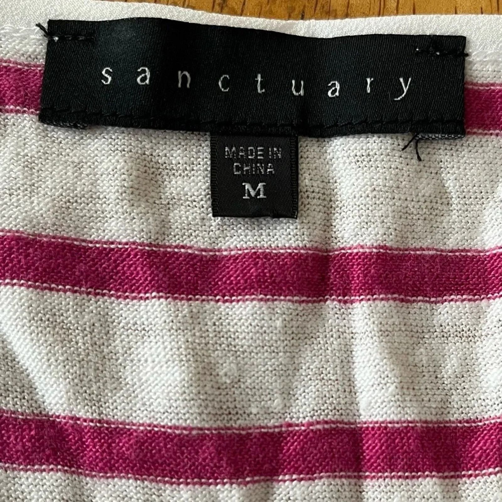 Sanctuary Sanctuary Ruby 100% linen striped tank top, size Medium Size M / US 6-8 / IT 42-44 - 3 Thumbnail