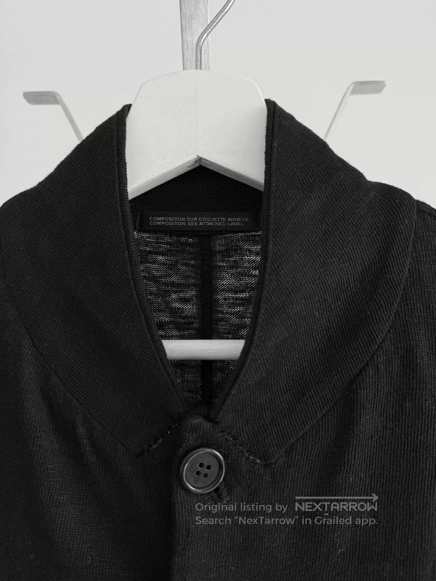 Yohji Yamamoto Yohji Yamamoto Black Linen Suit Jacket. Size US XL / EU 56 / 4 - 6 Thumbnail