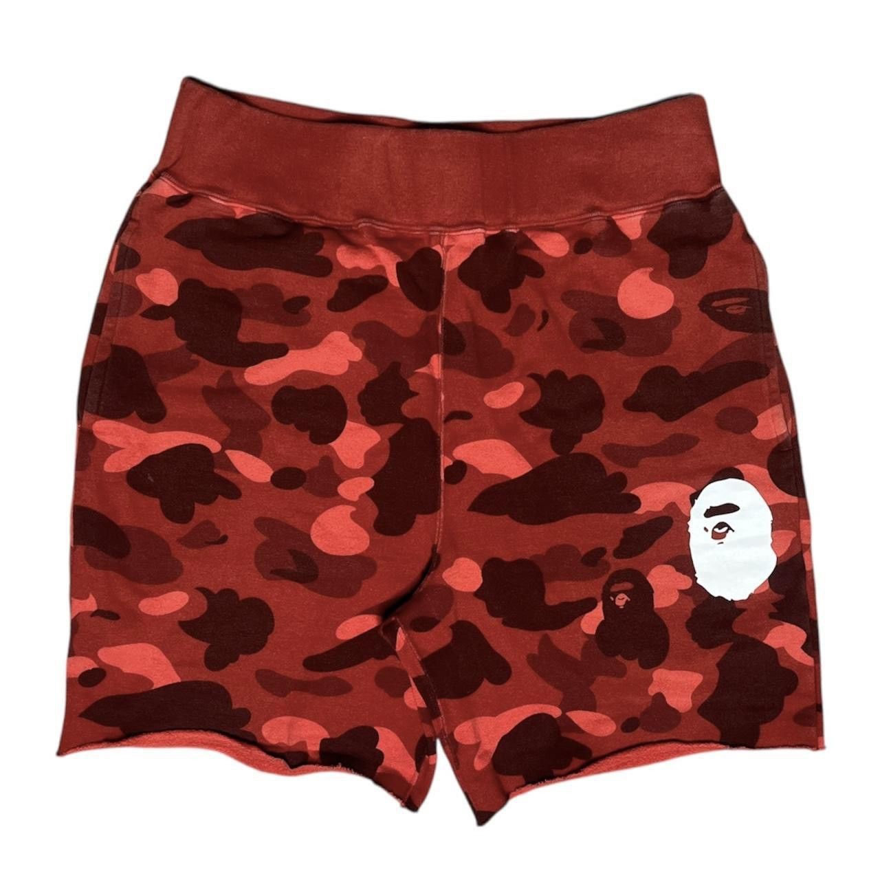 Bape red bape camo shorts Size US 30 / EU 46 - 1 Thumbnail