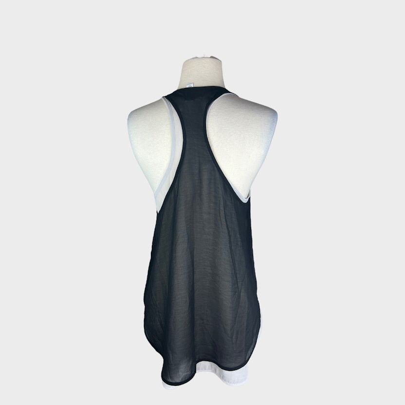 Kohl's Ambiance Apparel | Layered Chiffon Tank Top | Large Size L / US 10 / IT 46 - 3 Thumbnail