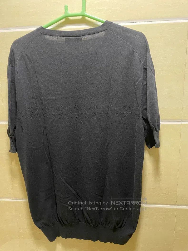Hermes Hermes Knitted short-sleeve t-shirt with openwork battle h Size US XL / EU 56 / 4 - 2 Thumbnail