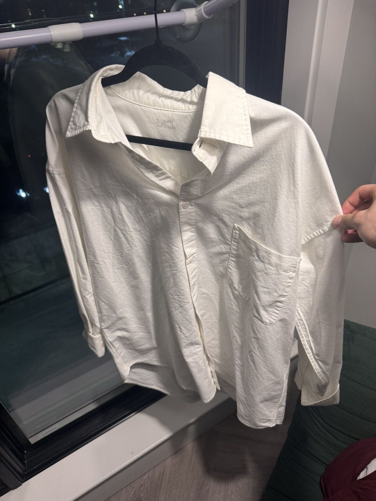 Muji Muji White Oversized Button-Up Shirt Size US XL / EU 56 / 4 - 1 Thumbnail