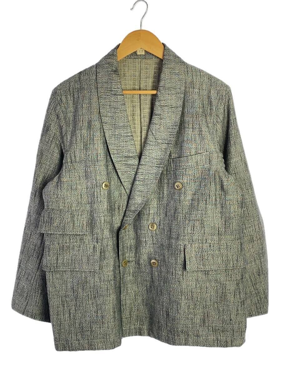 Taiga Takahashi Gray Cotton Shawl Collor Jacket Tailored Size US S / EU 44-46 / 1 - 1 Thumbnail