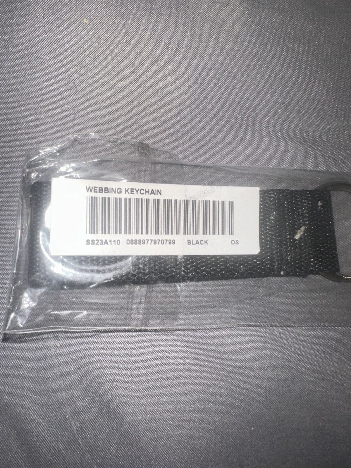 Supreme Supreme Webbing Keychain - Black Size ONE SIZE - 2 Thumbnail