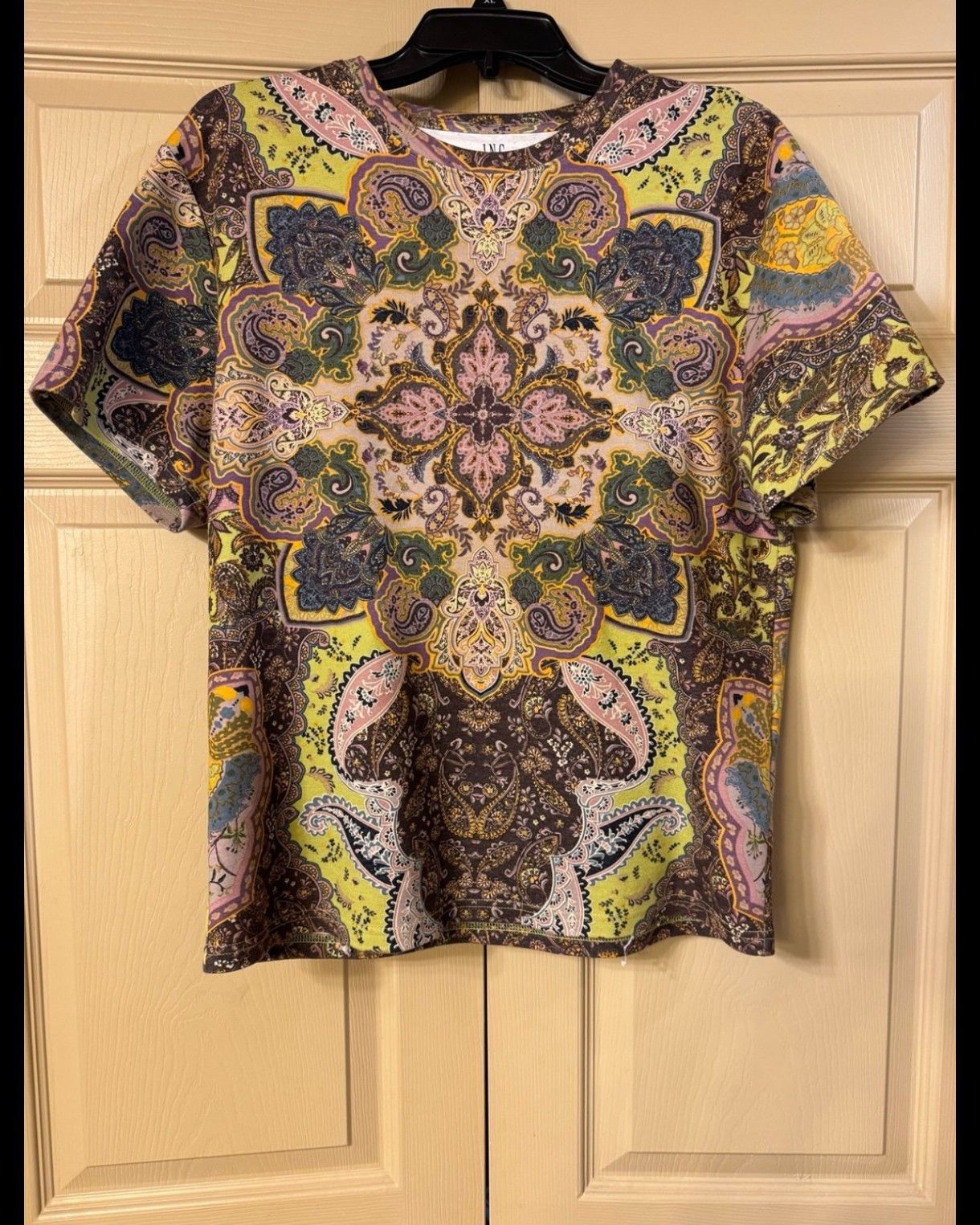 I.N.C INC International Concepts Psychedelic Paisley T-Shirt M Size US M / EU 48-50 / 2 - 1 Thumbnail