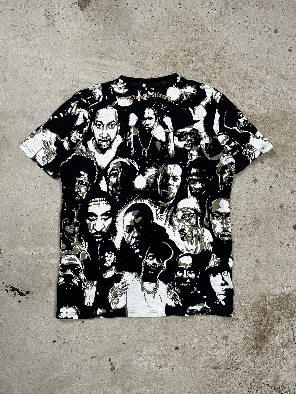 Rap Tees Vintage Y2K Time Is Money All Over Print Rap Hip Hop Tee Size US L / EU 52-54 / 3 - 2 Thumbnail