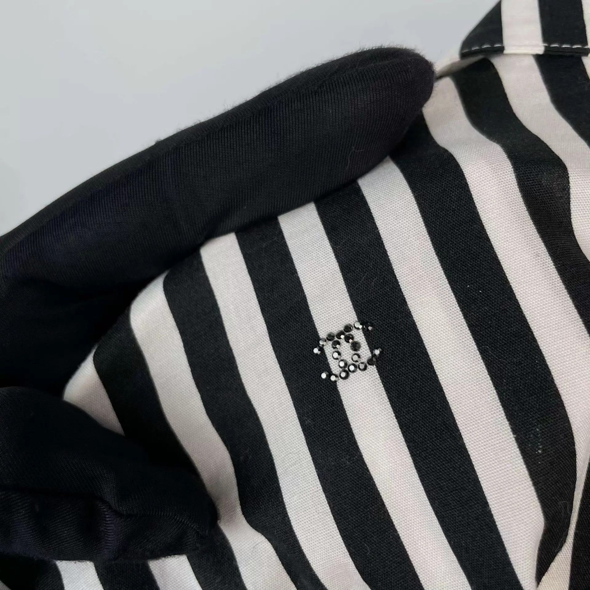 Chanel Chanel 97 New 24coco Beach Stripe SS Shirt 38 Size S / US 4 / IT 40 - 9 Thumbnail