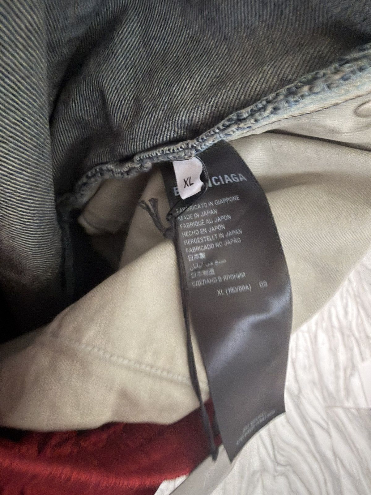 Balenciaga Balenciaga hybrid sag denim (track pant) Size US 36 / EU 52 - 6 Thumbnail