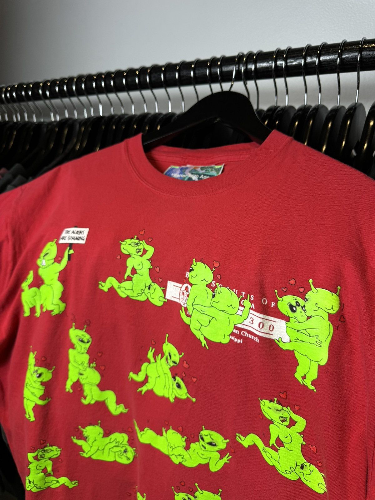 Better With Age Better With Age Alien Red Tee - Large Size US L / EU 52-54 / 3 - 3 Thumbnail