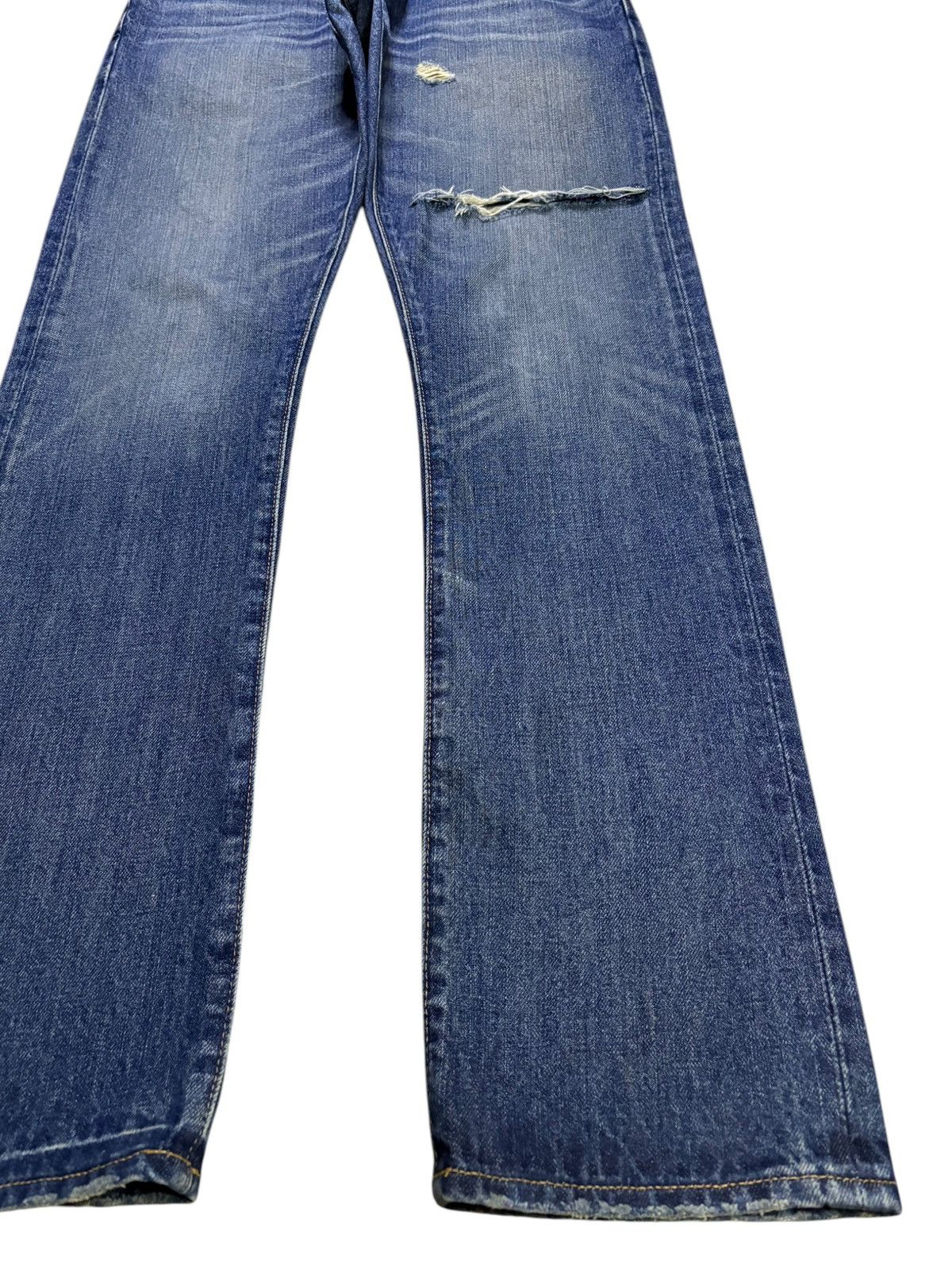 Japanese Brand Vintage Japanese Brand Mud Wash Distressed Ripped Jeans Size US 30 / EU 46 - 7 Thumbnail
