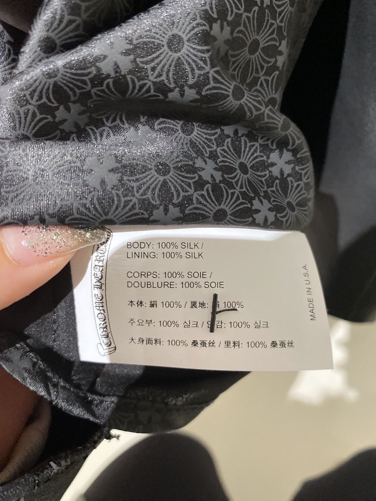 Chrome Hearts Chrome Hearts Black Monogram Cross Pattern Silk Tanktop Size M / US 6-8 / IT 42-44 - 4 Thumbnail