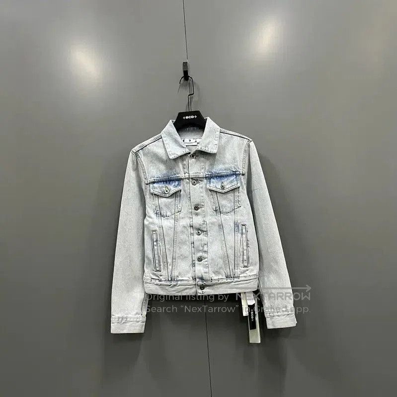 Off-White Off-White Blue Cotton Women's Jacket . Size XS / US 0-2 / IT 36-38 - 1 Thumbnail
