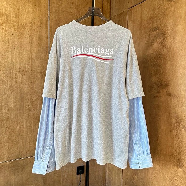 Balenciaga Balenciaga Cola sea wave embroidery fake two-piece splicin Size US XS / EU 42 / 0 - 2 Thumbnail