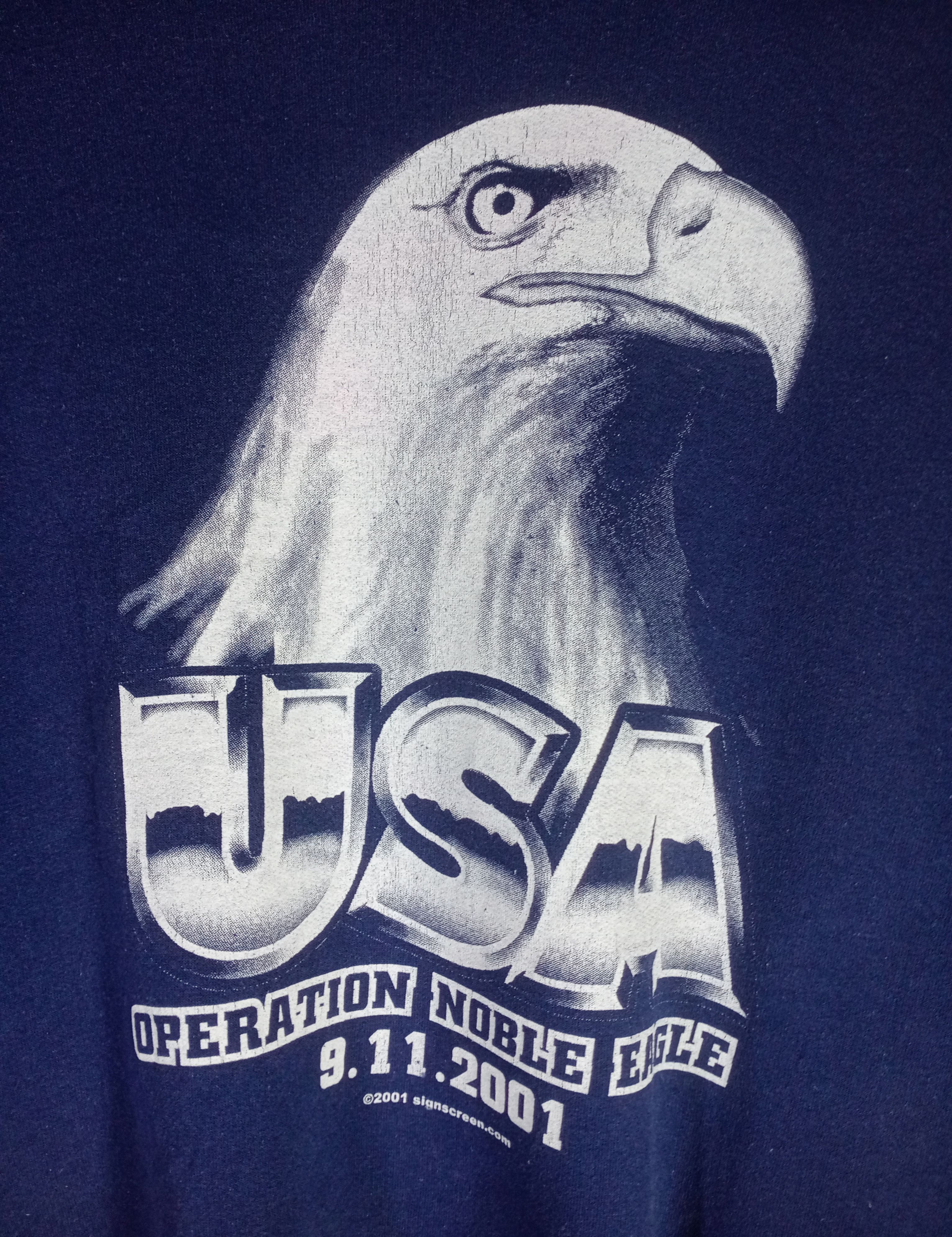 Vintage Vintage 2001 USA Operation Noble Eagles Size US XL / EU 56 / 4 - 2 Thumbnail