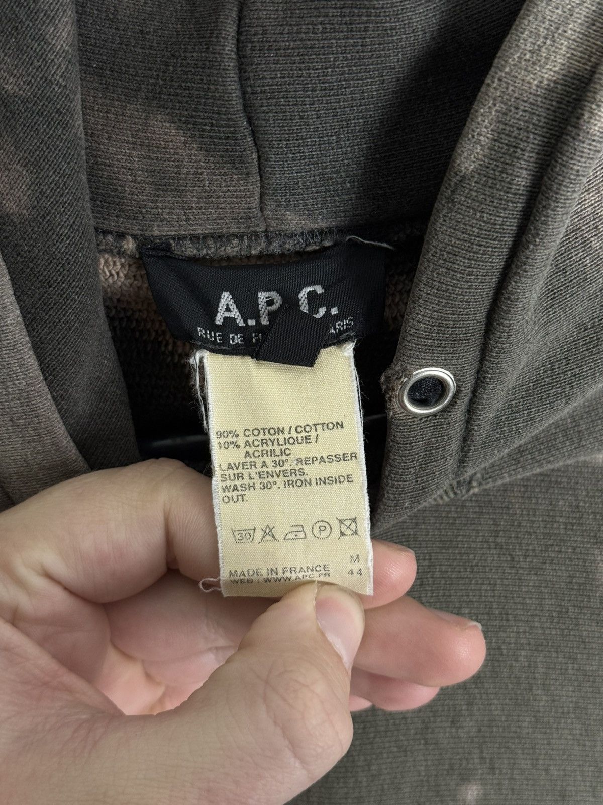 A.P.C. Rare!! Vintage A.P.C. PARIS hoodie Size US L / EU 52-54 / 3 - 15 Thumbnail