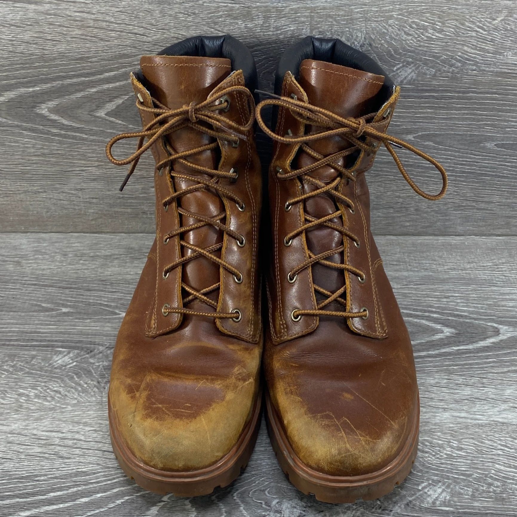 Timberland TIMBERLAND Jayne Womens 11 Boots Brown Leather Waterproof Ankle Combat Bootie Size US 9 / IT 39 - 3 Thumbnail