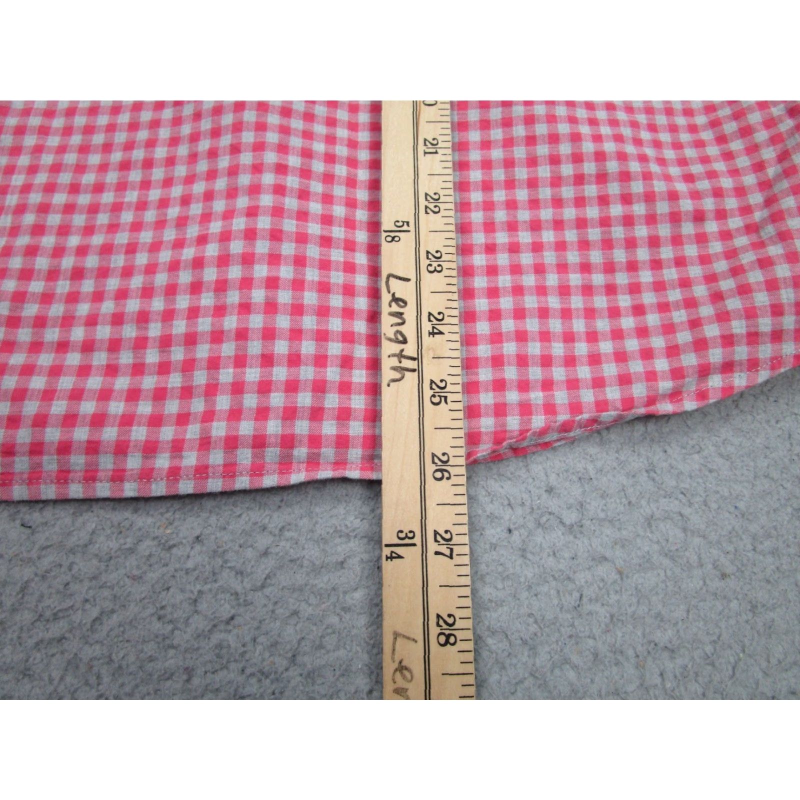 Vintage B.D. Baggies Button-Down Shirt Mens Small Red Plaid Gingham Check Cotton Woven Size US S / EU 44-46 / 1 - 7 Thumbnail