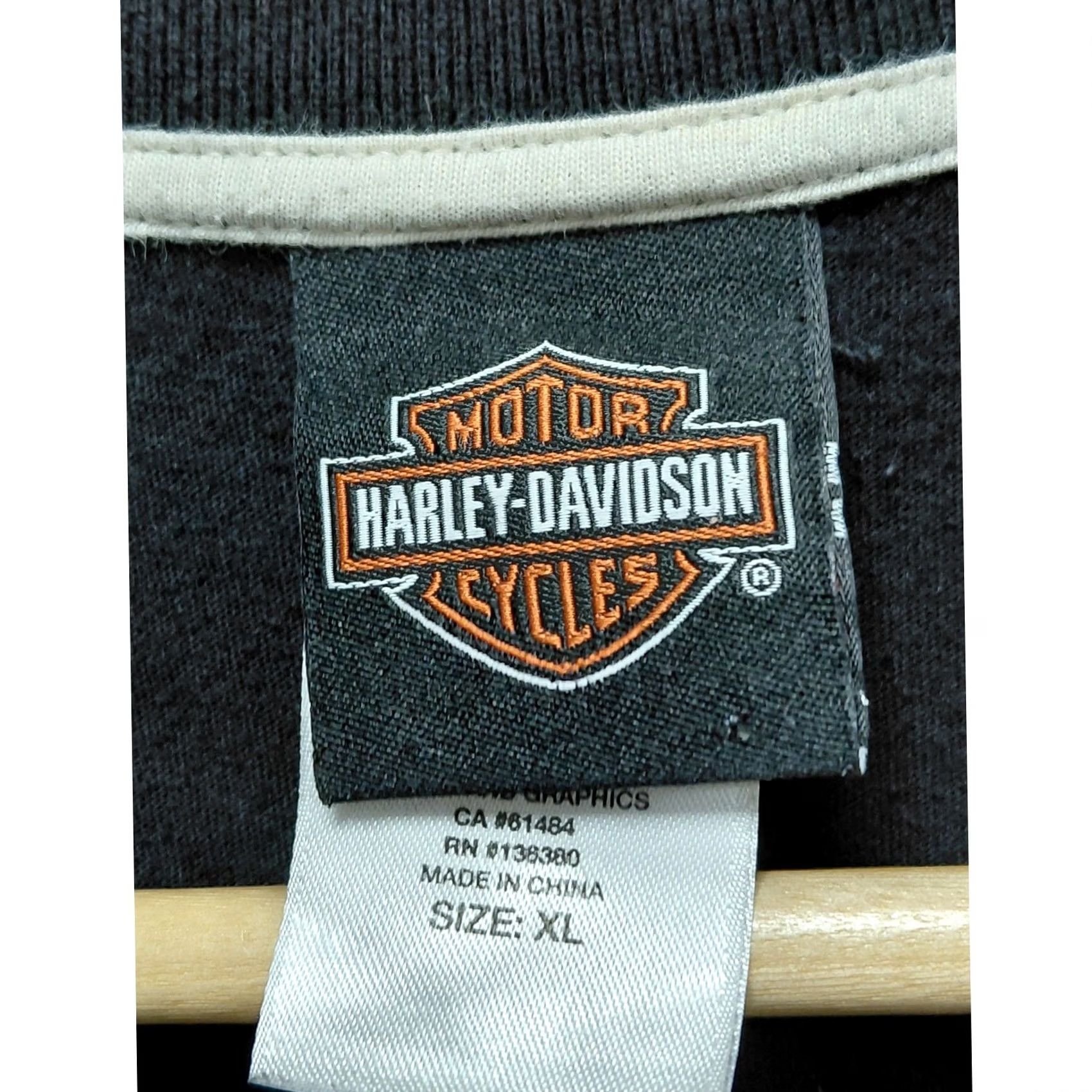 Harley Davidson Harley-Davidson Polo Shirt Black Green Solid Knit Short Sleeve Men XL Size US XL / EU 56 / 4 - 6 Thumbnail
