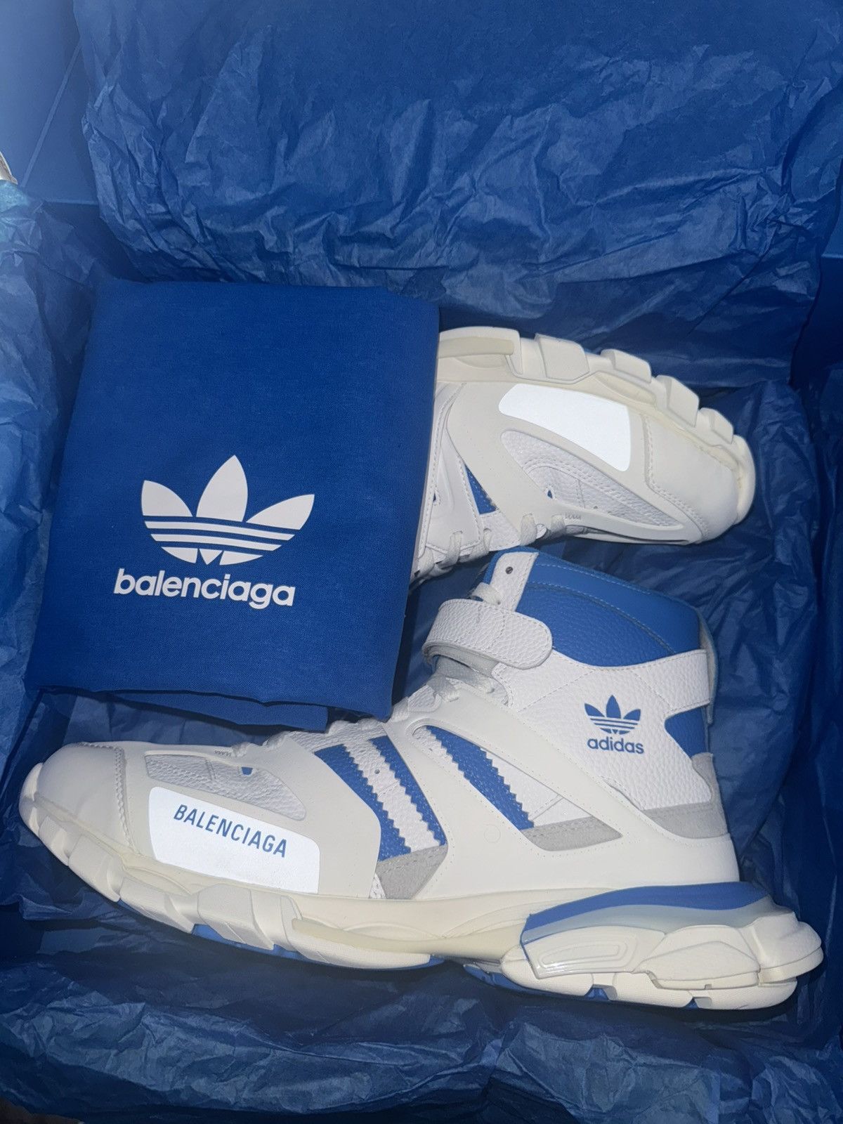 Adidas × Balenciaga Balenciaga x Adidas Track Forum Hi-Top Sneakers Size US 13 / EU 46 - 3 Thumbnail