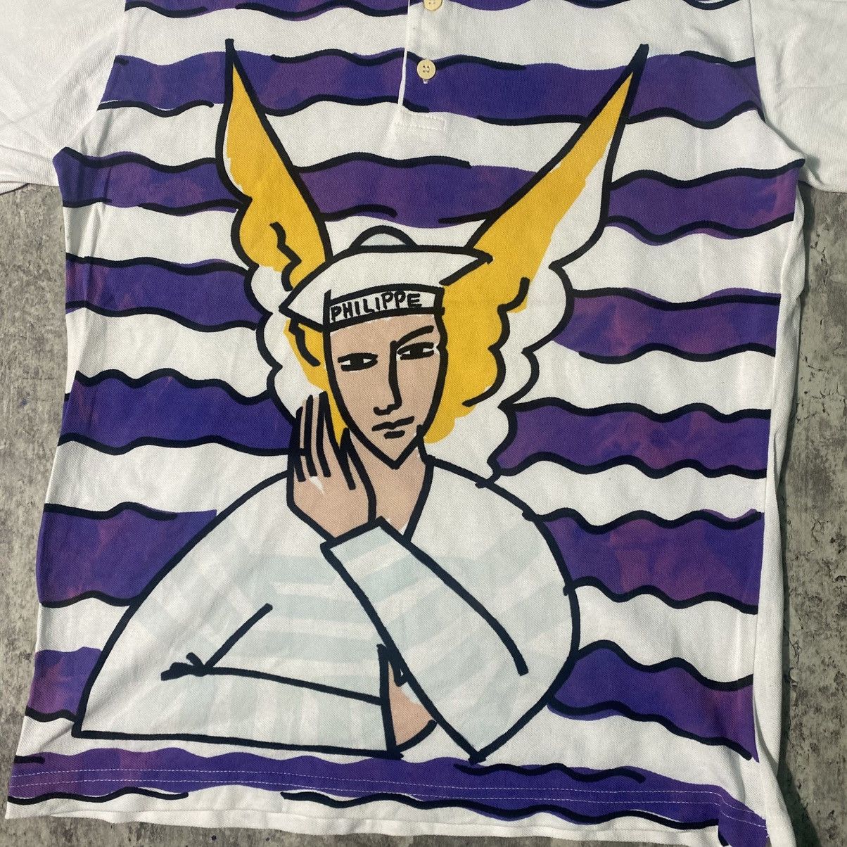Jean Charles De Castelbajac Vintage Jeans Charles De Castelbajac Polo Shirt Size US M / EU 48-50 / 2 - 2 Thumbnail