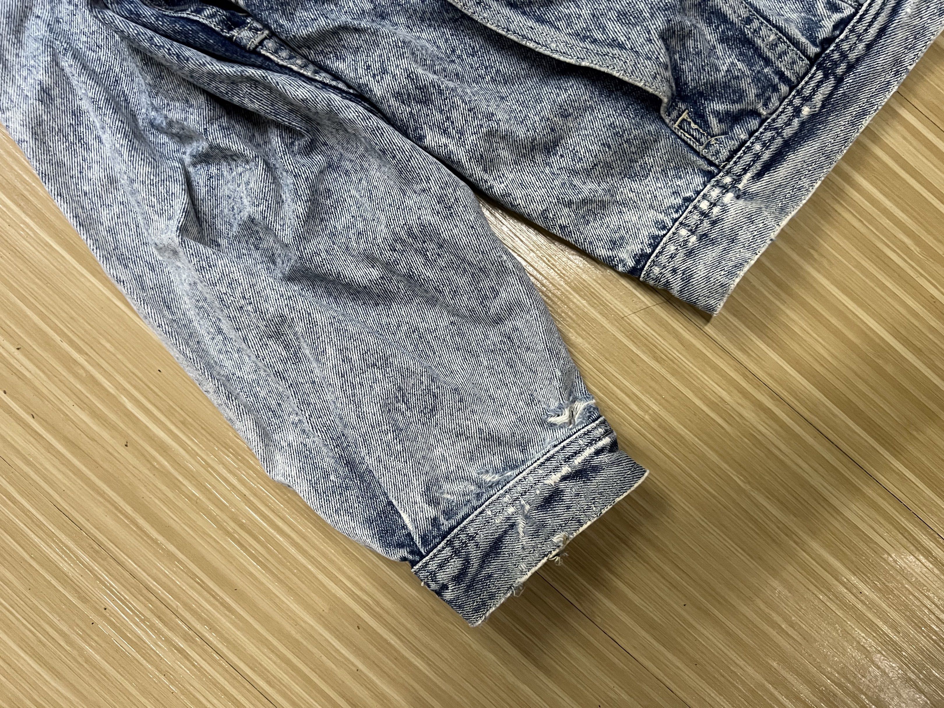 Vintage Johnson Acid Wash Baggy Style Denim Jacket Size US XL / EU 56 / 4 - 6 Thumbnail
