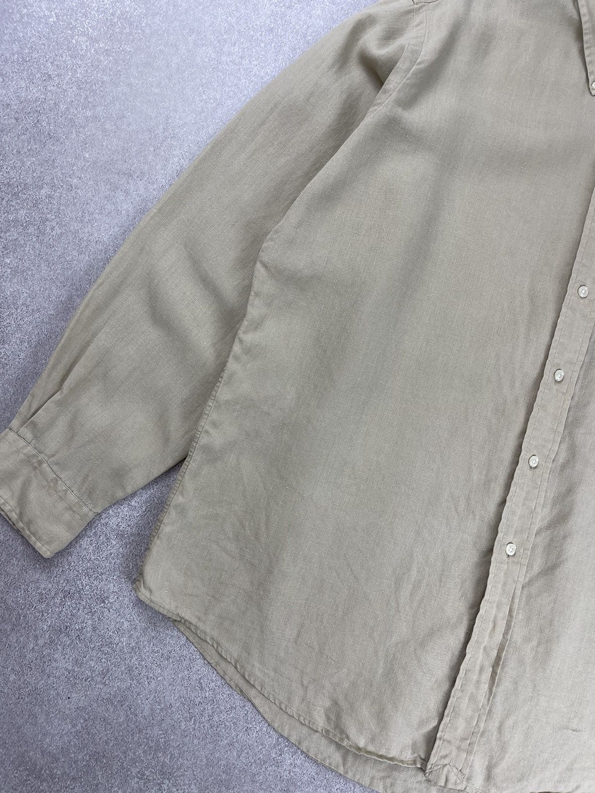 Polo Ralph Lauren × Ralph Lauren × Vintage Vintage Polo Ralph Lauren Linen Ellington Shirt Size US XL / EU 56 / 4 - 3 Thumbnail