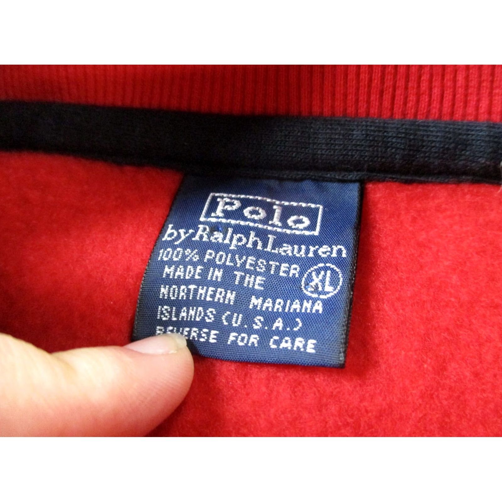 Polo Ralph Lauren VINTAGE Polo Ralph Lauren Jacket Mens XL Fleece Pullover Sweater USA Flag Size US XL / EU 56 / 4 - 6 Thumbnail