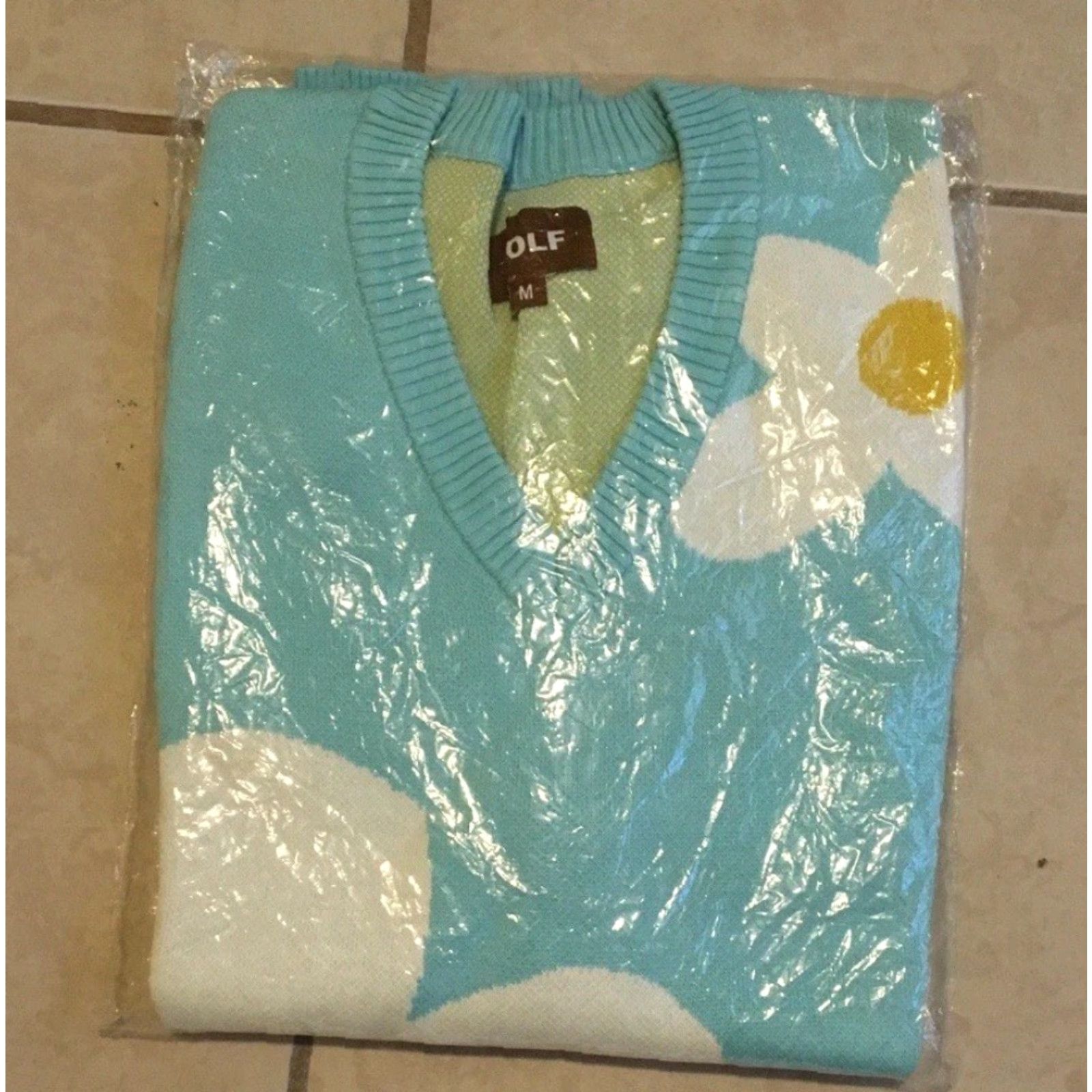 Golf Wang VINTAGE Golf Wang Le Fleur Sweater Vest Shirt Men M Blue Golf Wang Le Fleur Sweater Vest Solely from original words. Size US M / EU 48-50 / 2 - 2 Thumbnail