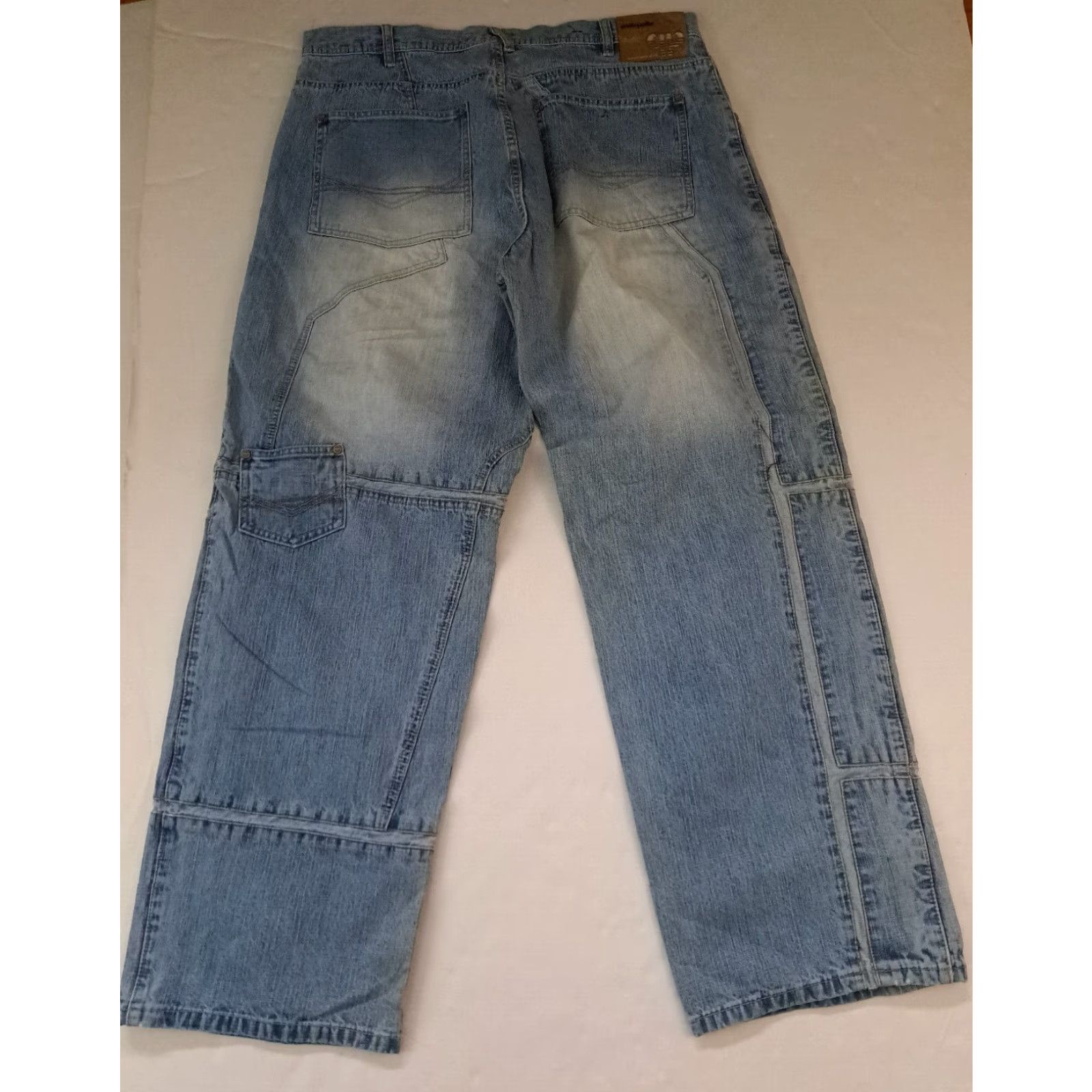 Pelle Pelle VINTAGE Pelle-Pelle Mens Pants Cargo Blue 40-34 Inseam 34 Jeans 38 Waiste 33 Inseam (Good Clean Condition) Size US 40 / EU 56 - 6 Thumbnail