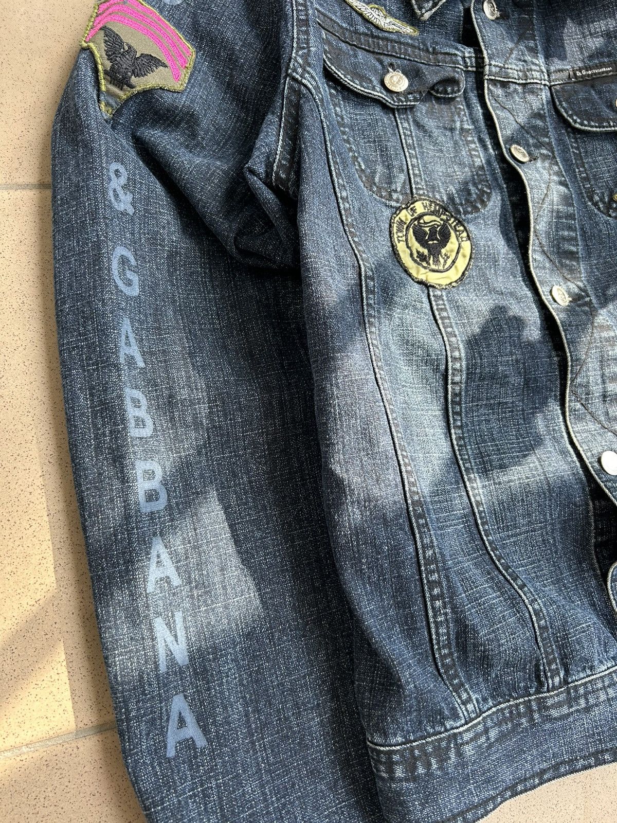 Dolce & Gabbana × Vintage Denim Jacket Dolce&Gabbana Vintage Size US L / EU 52-54 / 3 - 2 Thumbnail