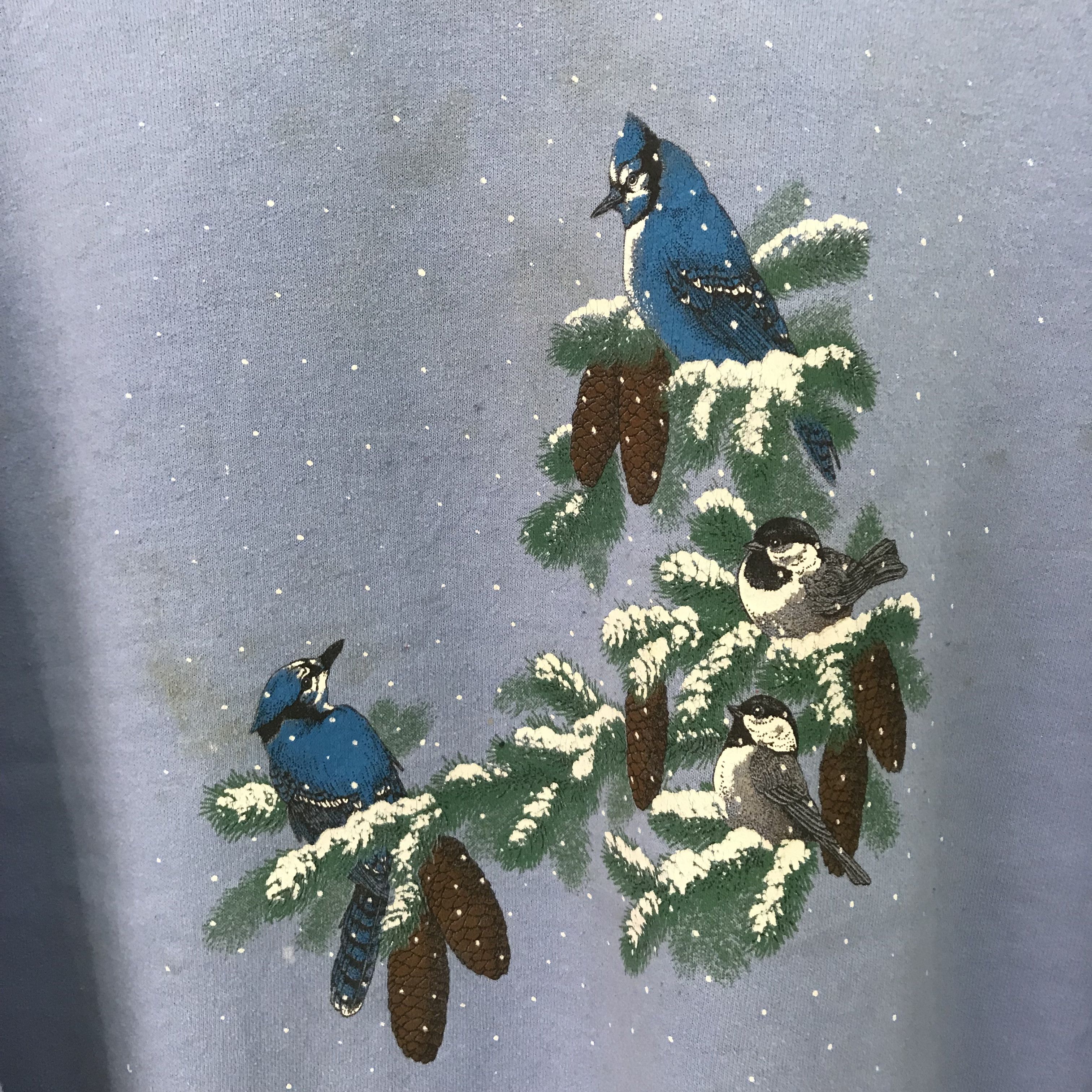 Gildan Vintage Distressed Cardinal Bird Blue - 27 Size US L / EU 52-54 / 3 - 7 Thumbnail