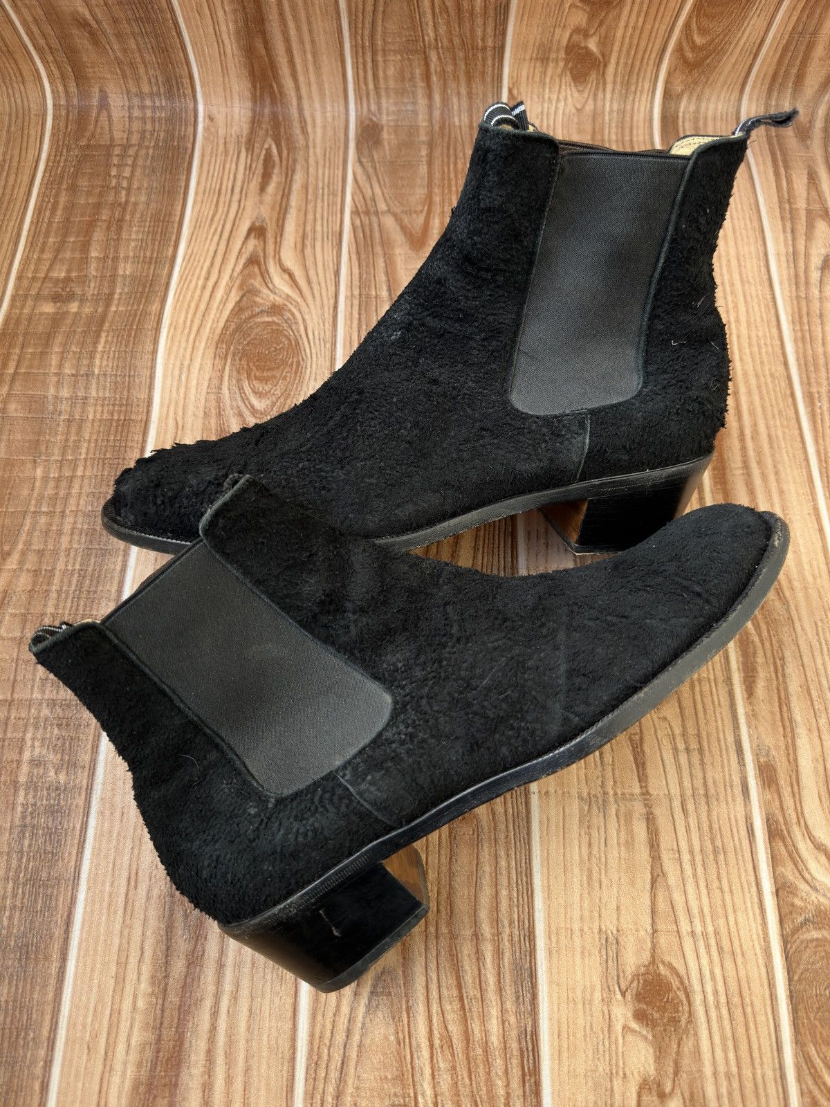 Helmut Lang Helmut Lang 2000’s Cuban Heel Boots in Roughed out Suede Size US 8.5 / EU 41-42 - 17 Thumbnail