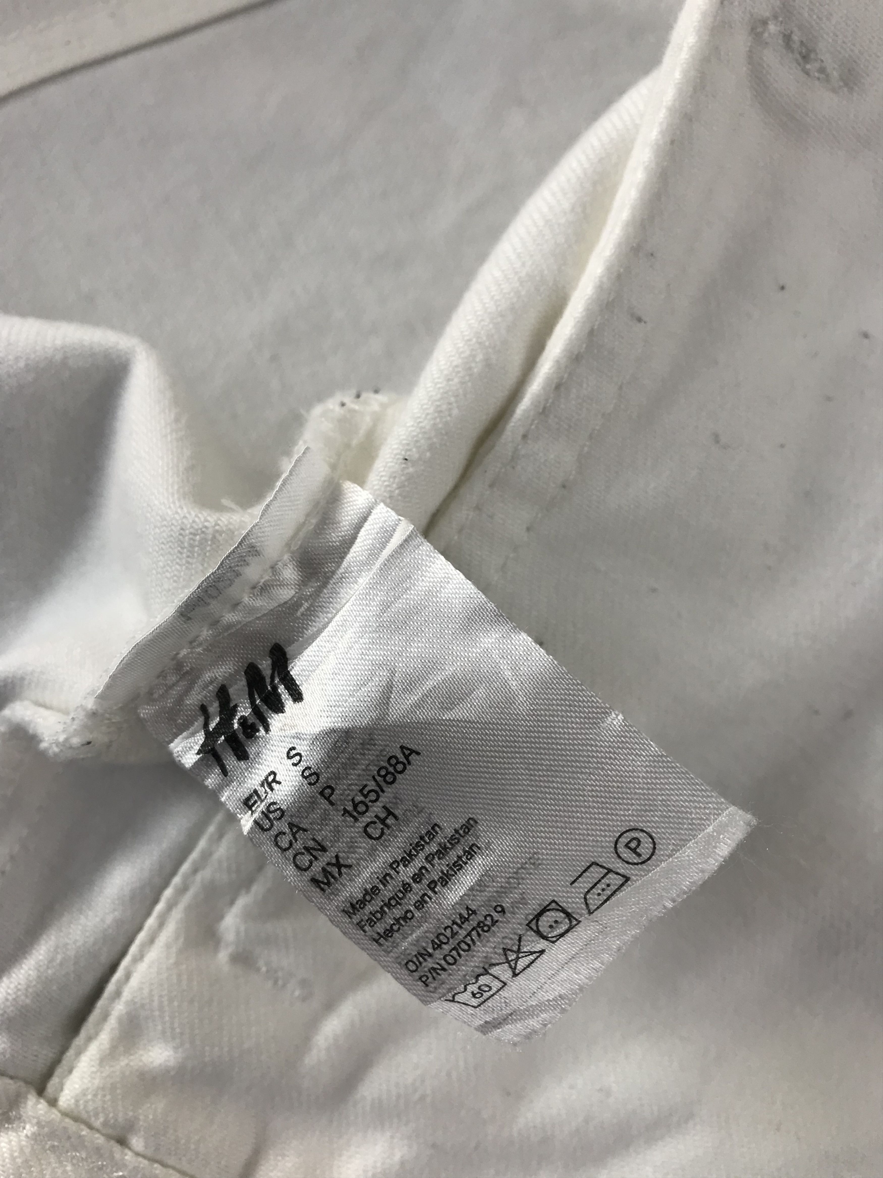 Zara Zara White Denim Jacket Trucker Streetwear Fashion Size S / US 4 / IT 40 - 8 Thumbnail